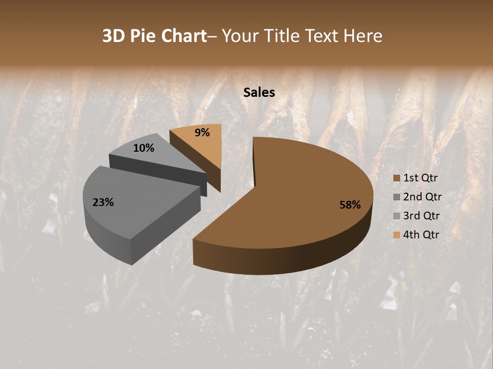 Sea Food Animals Row PowerPoint Template