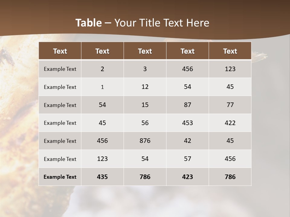 Animals Food & Drink Food And Drink PowerPoint Template