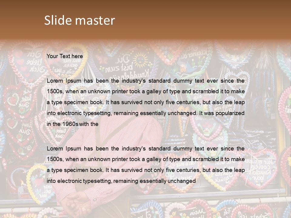 Leaning Guys Fairground PowerPoint Template