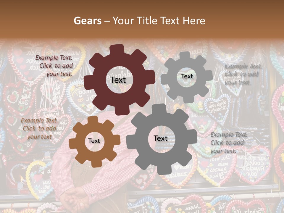 Leaning Guys Fairground PowerPoint Template