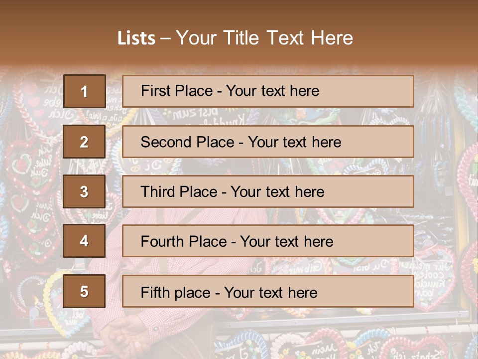 Leaning Guys Fairground PowerPoint Template