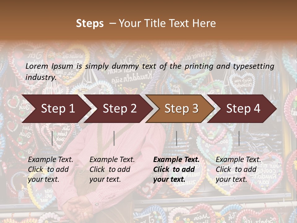 Leaning Guys Fairground PowerPoint Template