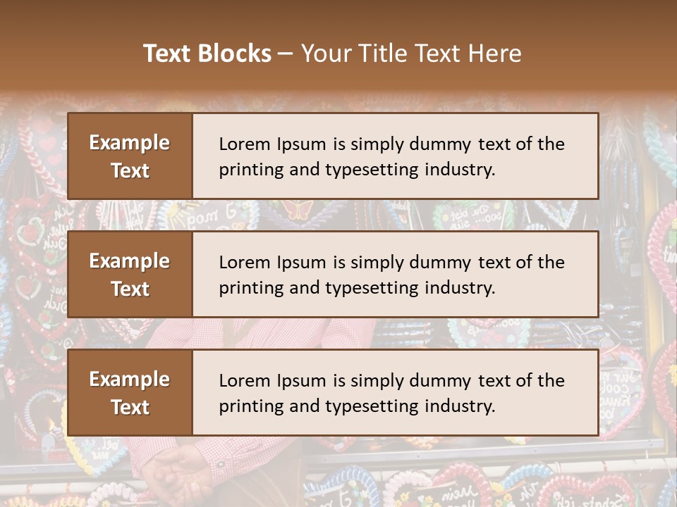 Leaning Guys Fairground PowerPoint Template