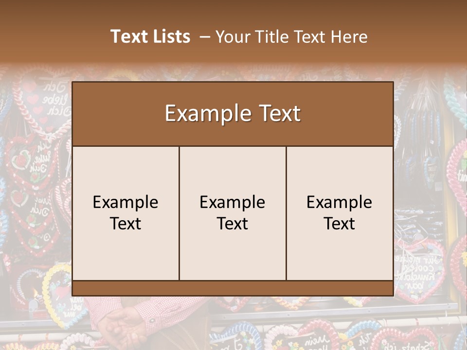 Leaning Guys Fairground PowerPoint Template