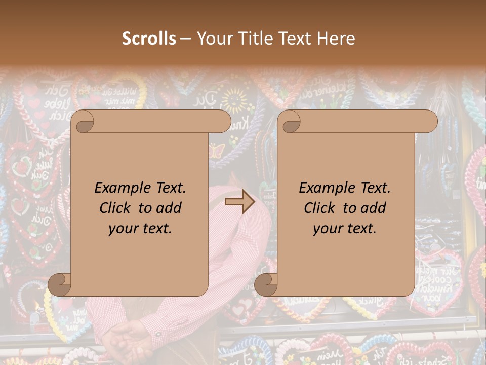 Leaning Guys Fairground PowerPoint Template