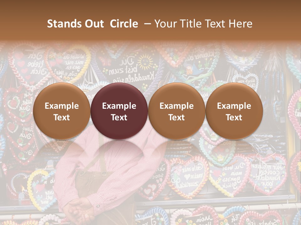 Leaning Guys Fairground PowerPoint Template