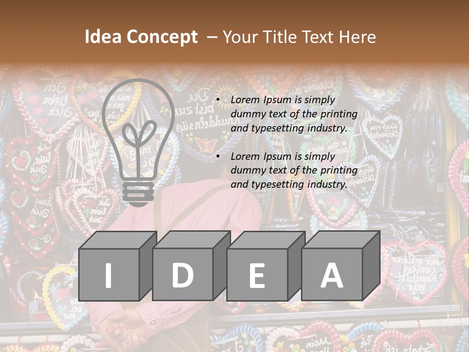 Leaning Guys Fairground PowerPoint Template