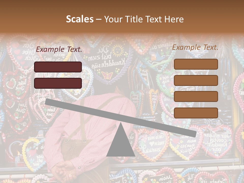 Leaning Guys Fairground PowerPoint Template