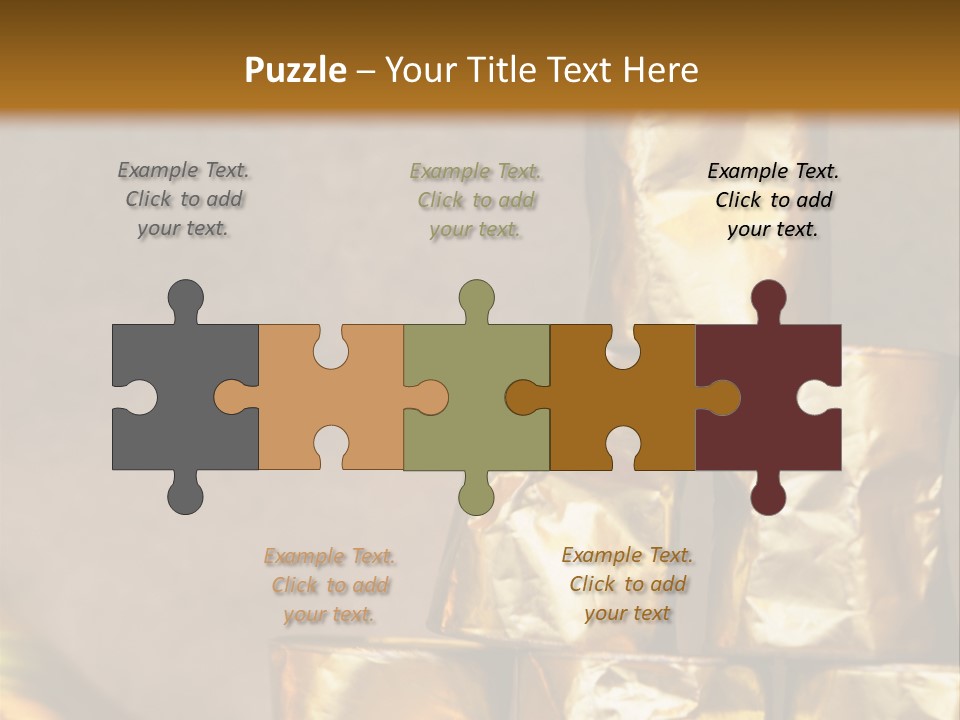 German Beerfestival Containers Outside PowerPoint Template