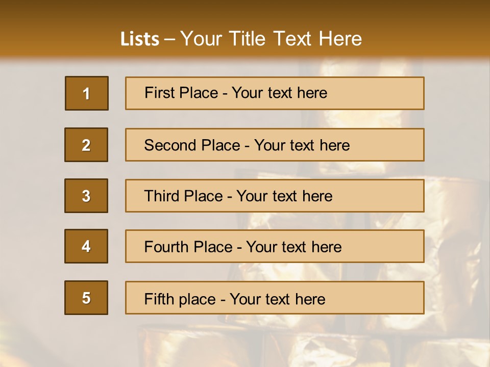 German Beerfestival Containers Outside PowerPoint Template