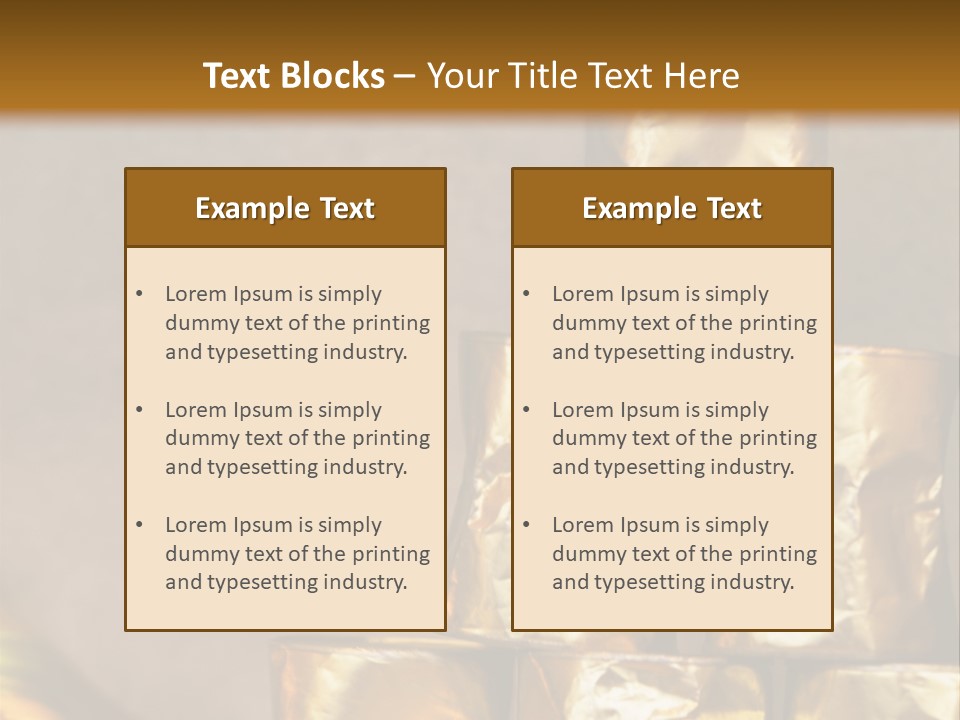 German Beerfestival Containers Outside PowerPoint Template