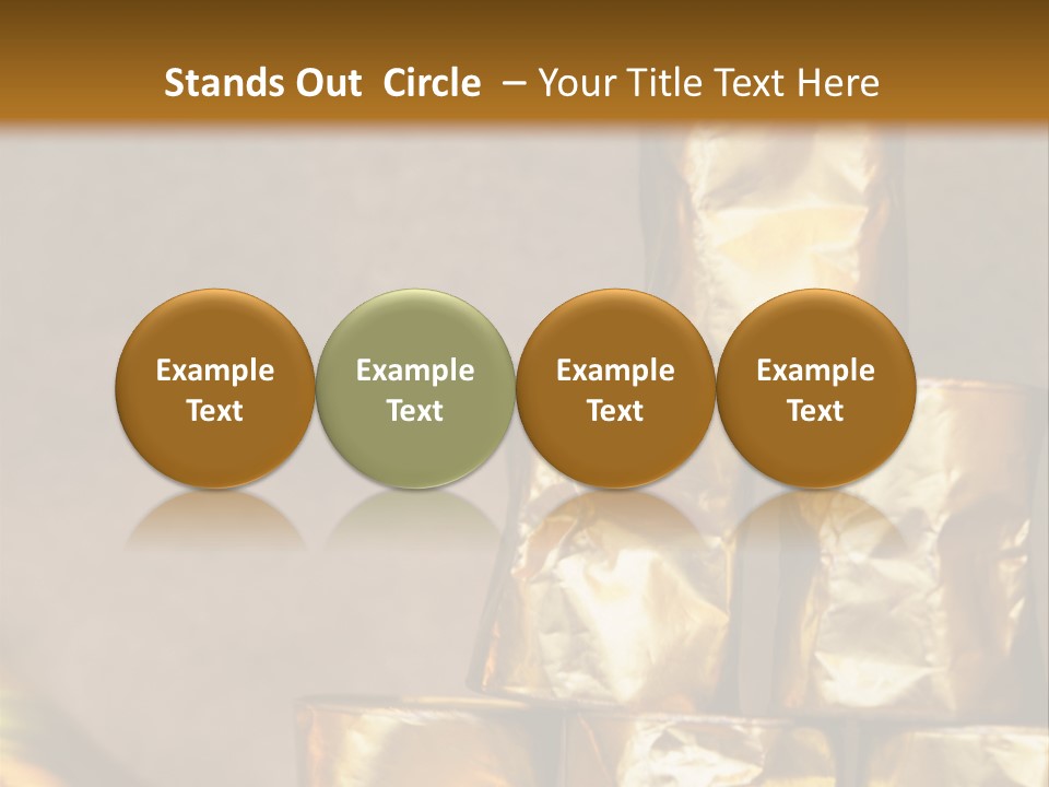 German Beerfestival Containers Outside PowerPoint Template