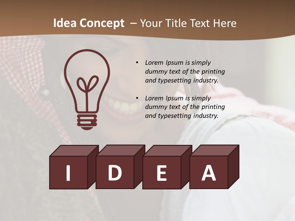 Happiness Outdoors Amused PowerPoint Template
