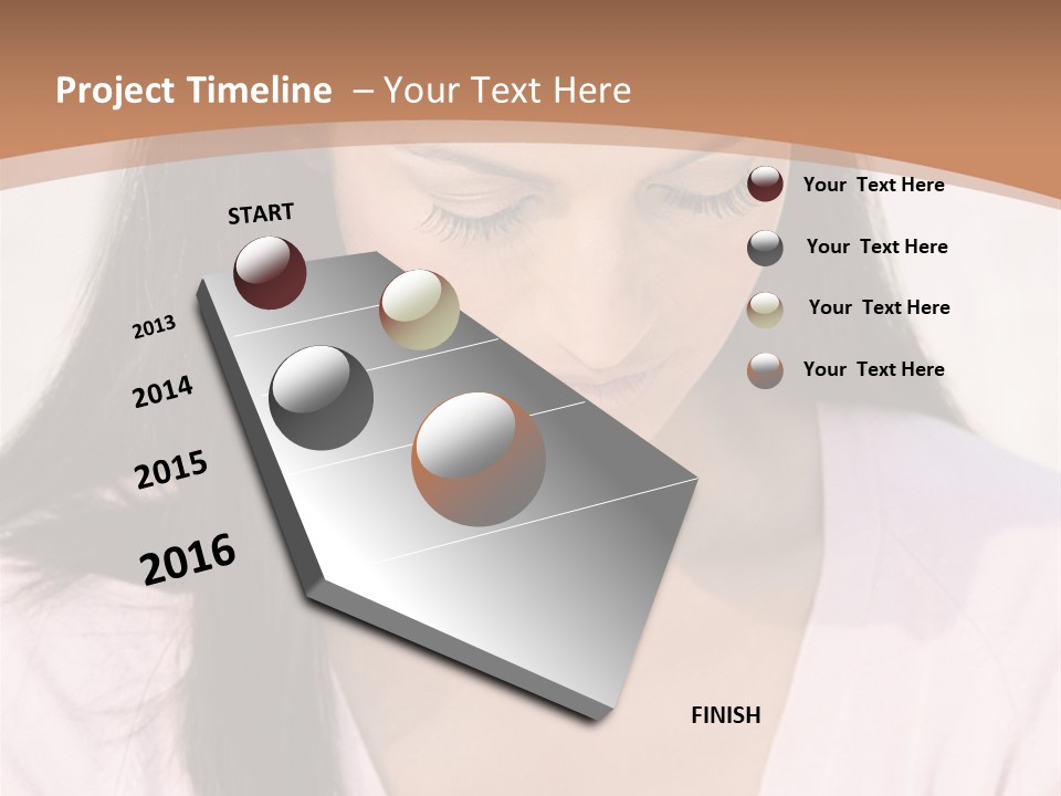 Large Big Fun Fair Ride PowerPoint Template