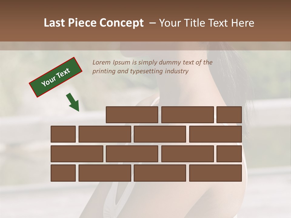 Rear Views Woman Tradition PowerPoint Template