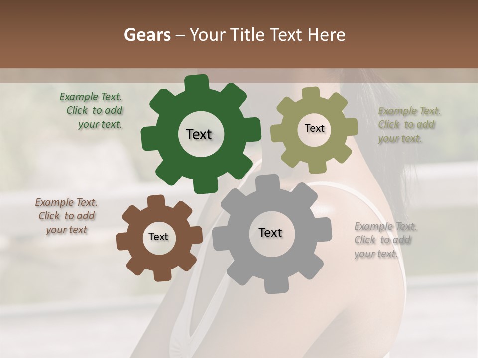 Rear Views Woman Tradition PowerPoint Template