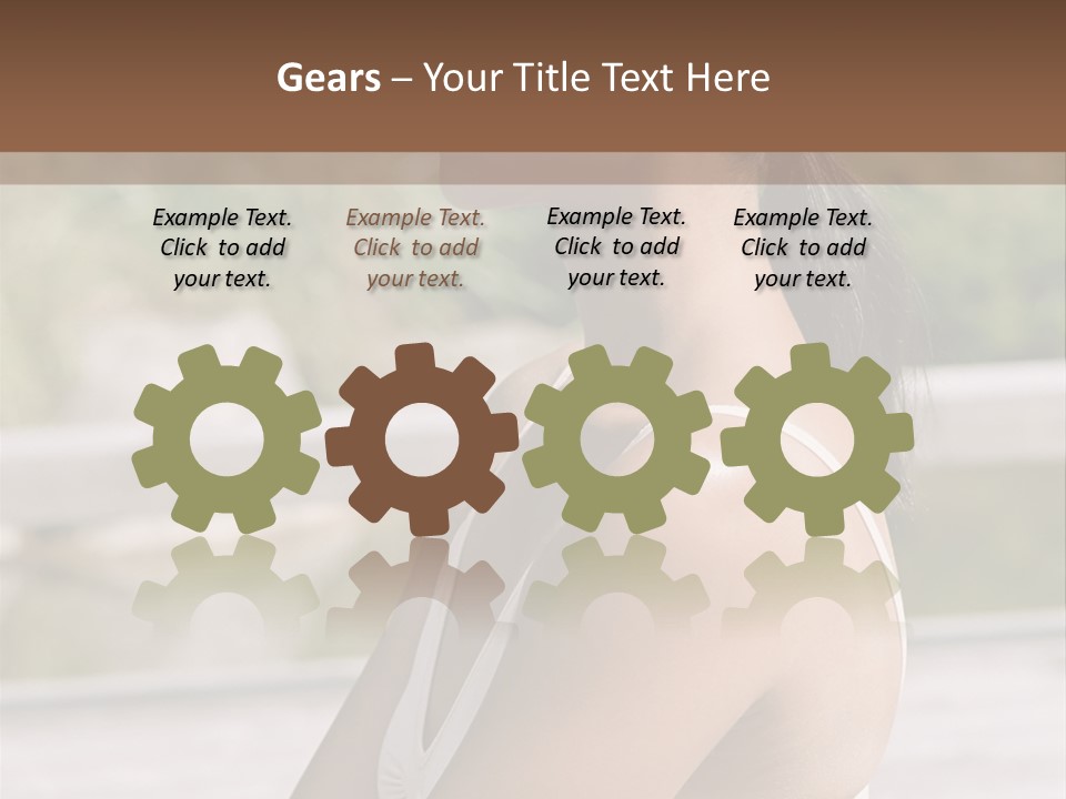 Rear Views Woman Tradition PowerPoint Template