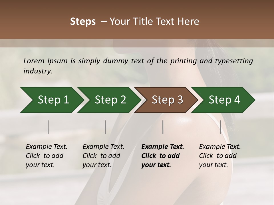 Rear Views Woman Tradition PowerPoint Template