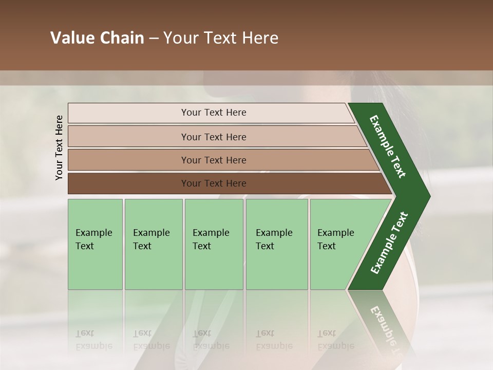 Rear Views Woman Tradition PowerPoint Template