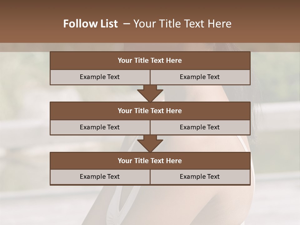 Rear Views Woman Tradition PowerPoint Template