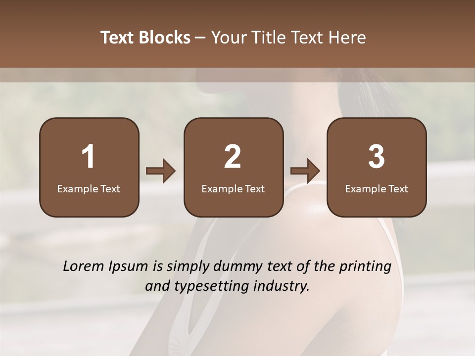 Rear Views Woman Tradition PowerPoint Template