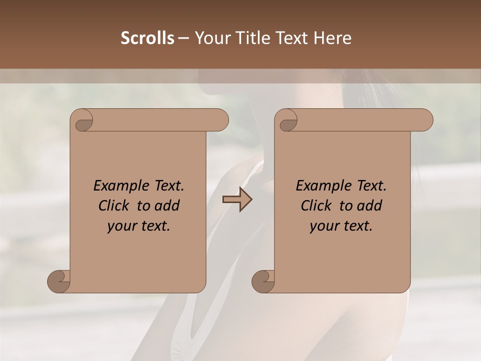 Rear Views Woman Tradition PowerPoint Template