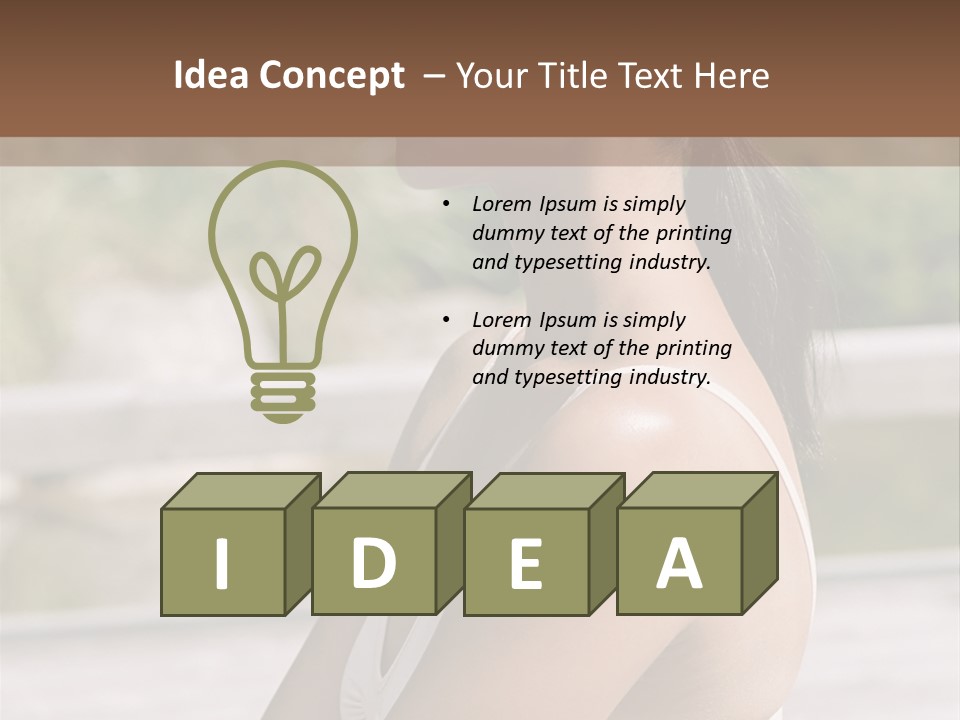 Rear Views Woman Tradition PowerPoint Template