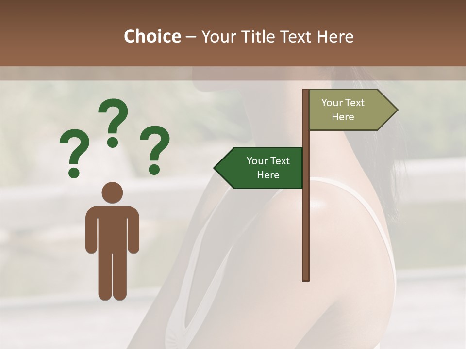 Rear Views Woman Tradition PowerPoint Template