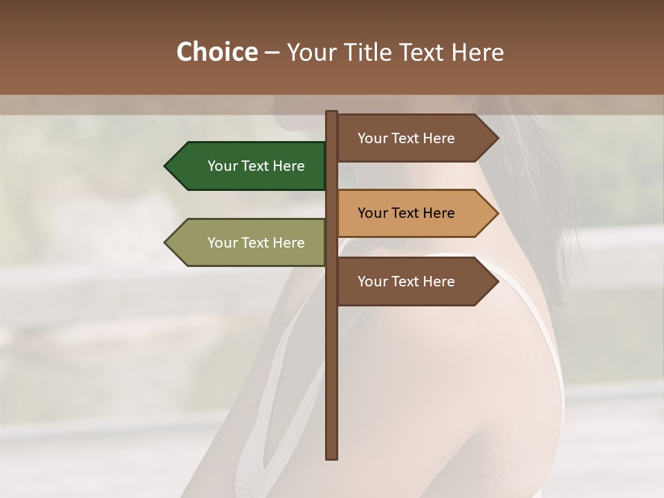 Rear Views Woman Tradition PowerPoint Template