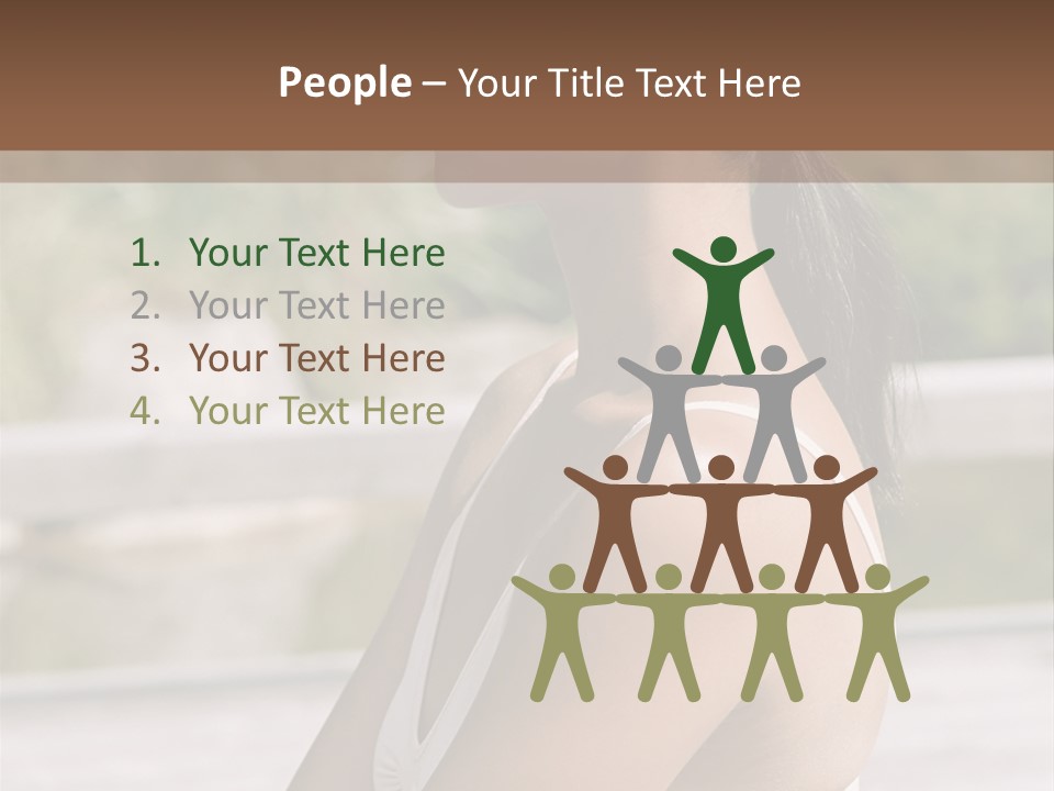 Rear Views Woman Tradition PowerPoint Template