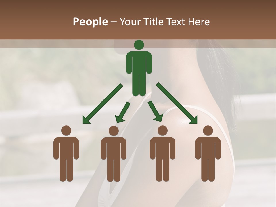 Rear Views Woman Tradition PowerPoint Template