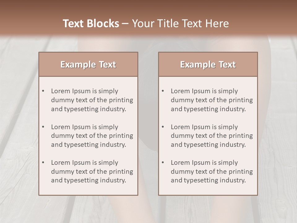 Enjoy Two Persons Enjoying PowerPoint Template