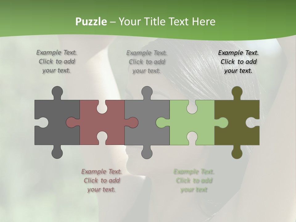 Curved Spare Time Shapes PowerPoint Template