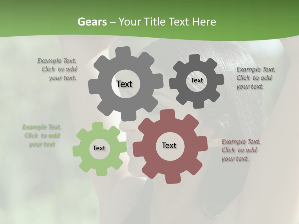 Curved Spare Time Shapes PowerPoint Template