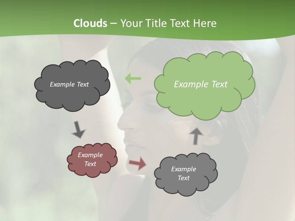 Curved Spare Time Shapes PowerPoint Template