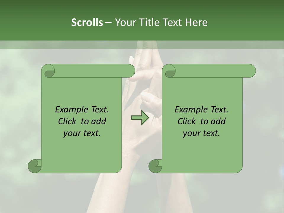 Guys Two Rear View PowerPoint Template
