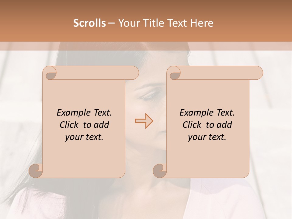 Rides Heteroual Couple Curve PowerPoint Template