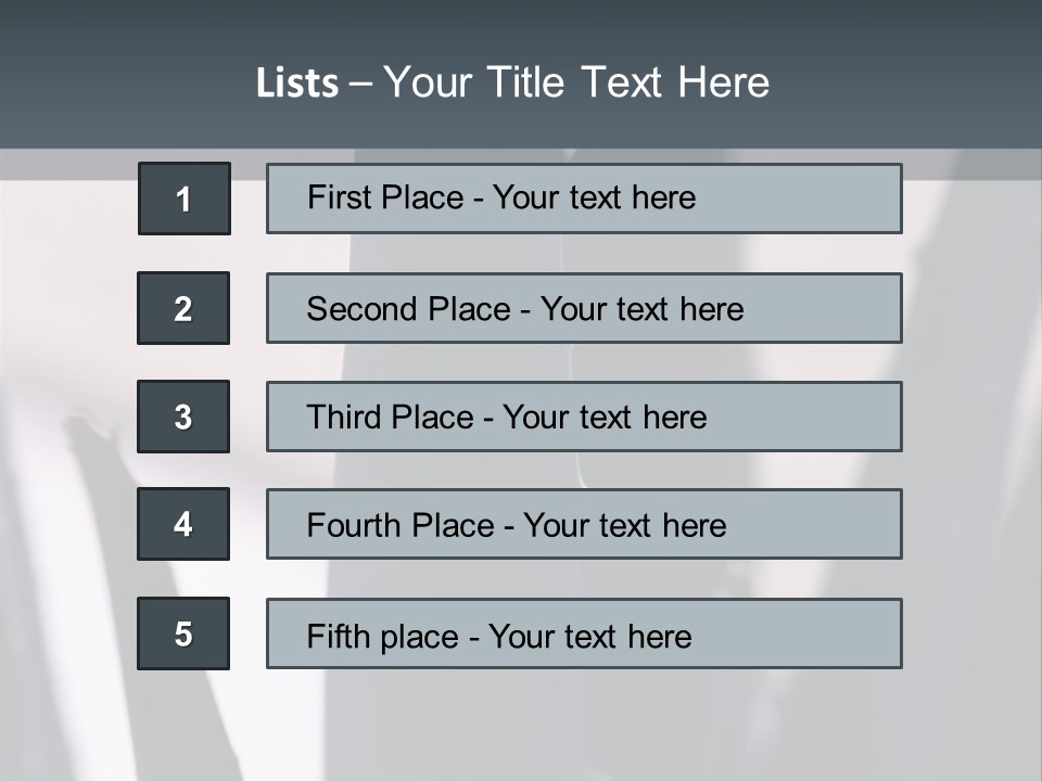 Outside Sizes Females PowerPoint Template