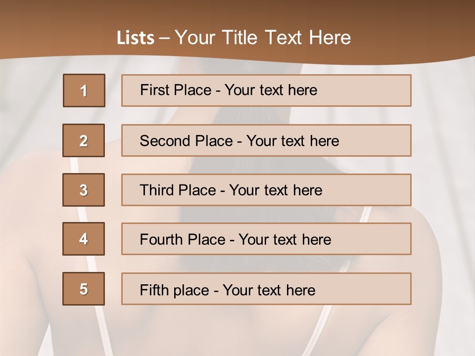 Curved Large Fairground Ride PowerPoint Template