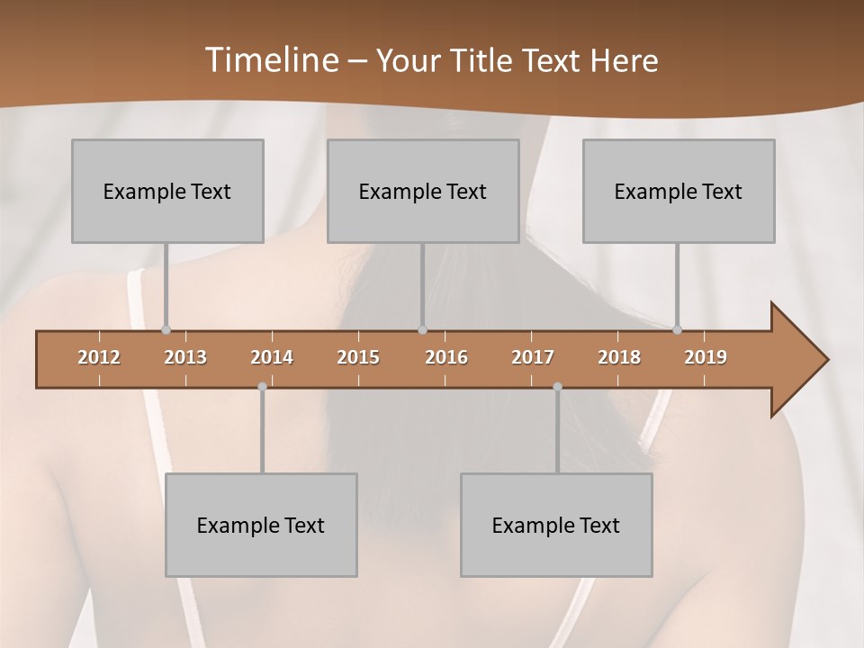 Curved Large Fairground Ride PowerPoint Template