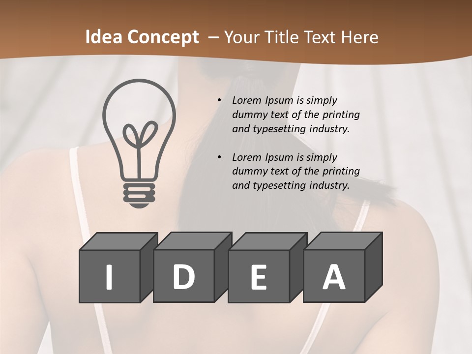 Curved Large Fairground Ride PowerPoint Template