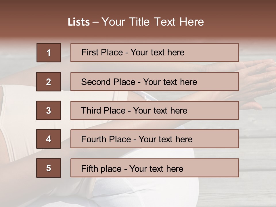 Grown Ups Woman Rides PowerPoint Template