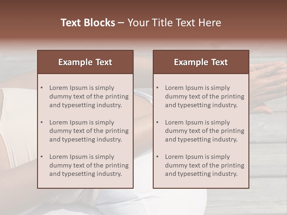 Grown Ups Woman Rides PowerPoint Template