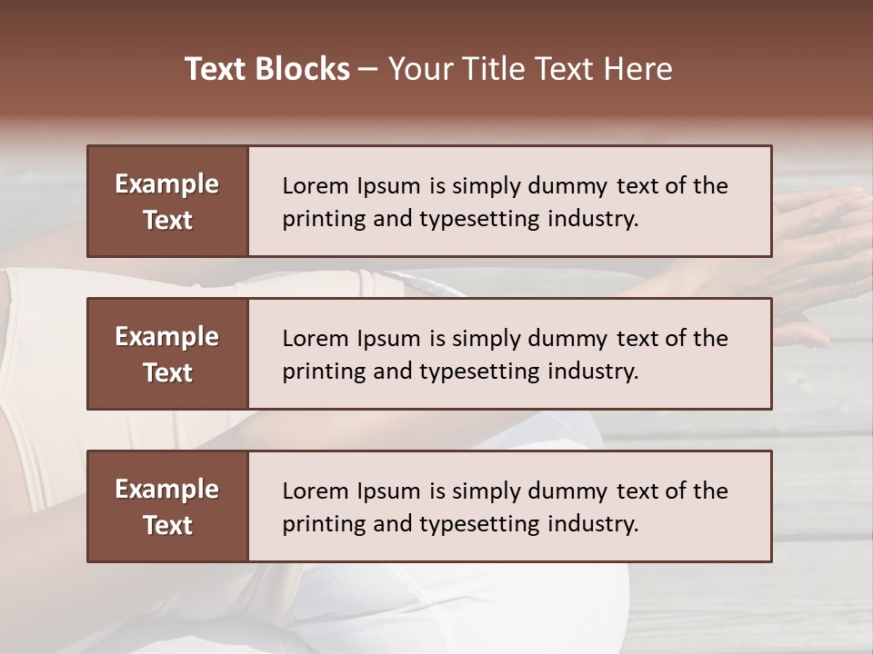 Grown Ups Woman Rides PowerPoint Template