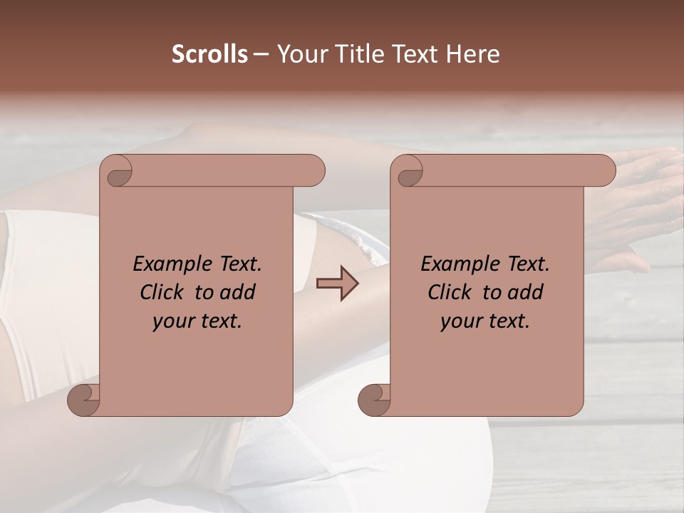 Grown Ups Woman Rides PowerPoint Template
