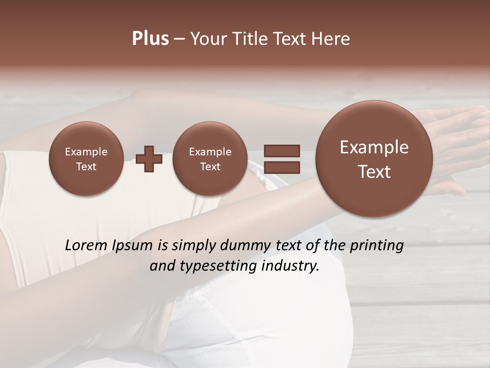 Grown Ups Woman Rides PowerPoint Template