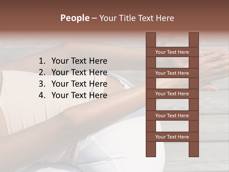 Grown Ups Woman Rides PowerPoint Template