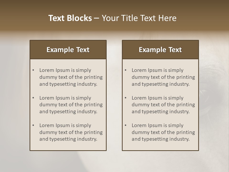Posters Print Eye PowerPoint Template