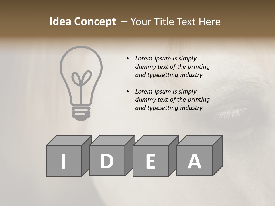 Posters Print Eye PowerPoint Template