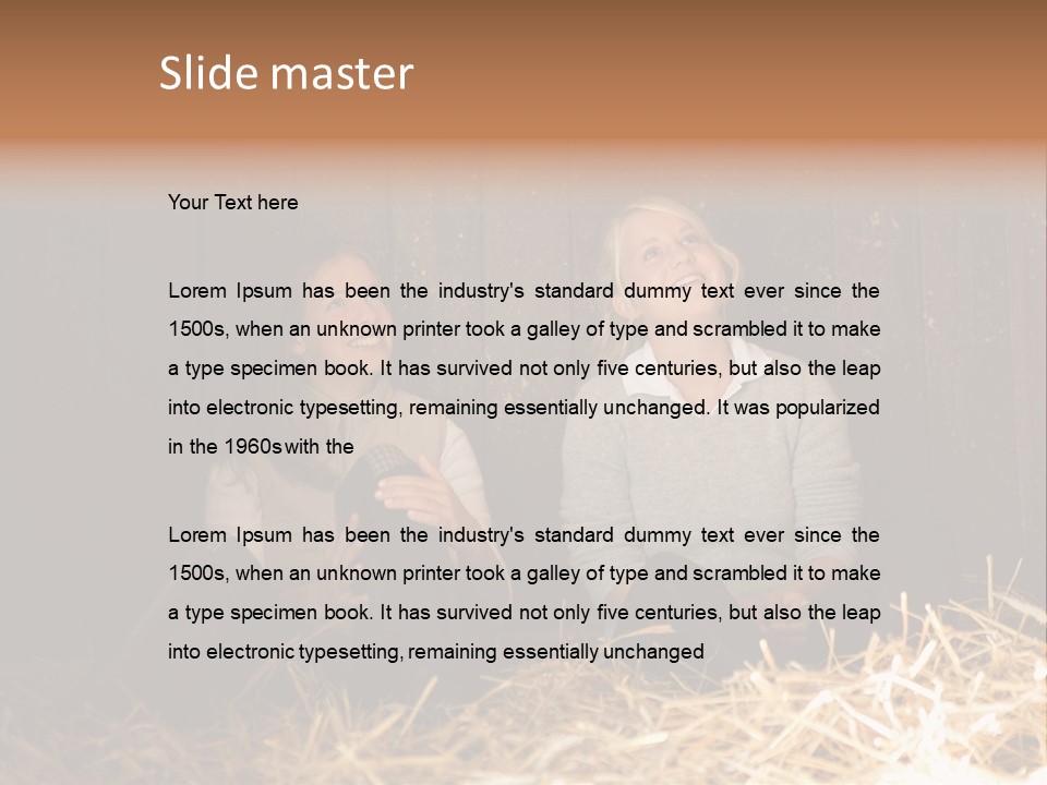 Hay Royaltyfree Fineartprints PowerPoint Template